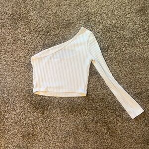 Off the shoulder cropped top